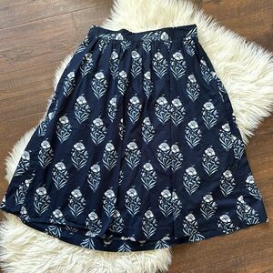 LOFT cotton midi skirt size 6